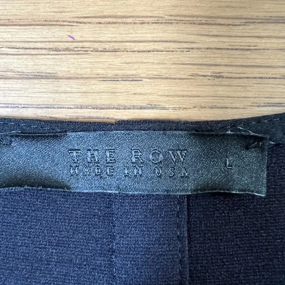 The Row Short V-Neck Shift Dress Pockets Size L Versatile Little Black Dress - Picture 6 of 6